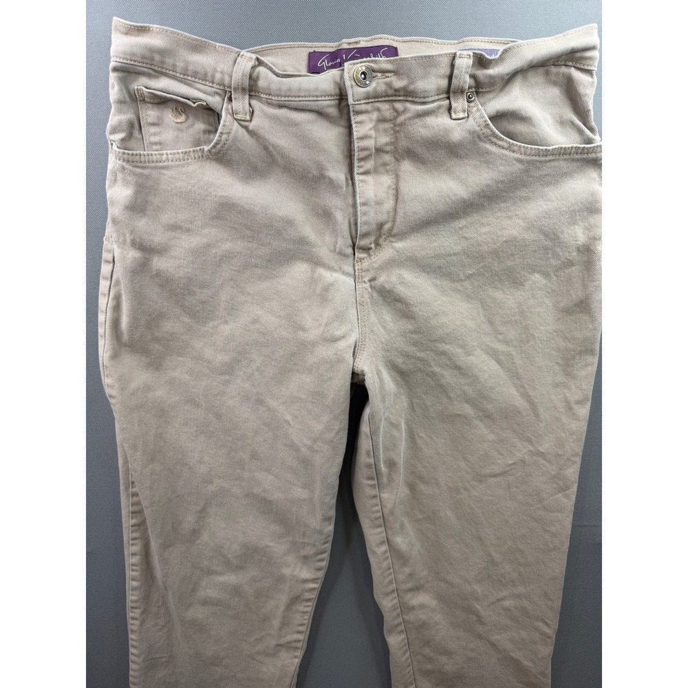 Gloria Vanderbilt Amanda Jeans Womens Tan High Rise Tapered 32x29 - Picture 5 of 11